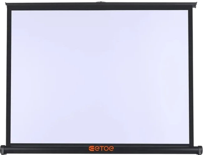 Etoe 50 Inch Manual Pull Up Projector Screen