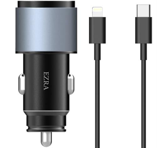 Ezra Quick Car Charger Set For iPhone – QC3.0 + PD20W Car