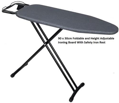 Casey Jyl Heavy Duty Steel Frame Ironing Board 90CM X 30CM