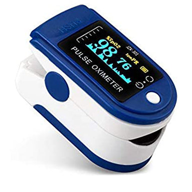 Casey Digital Fingertip Pulse Oximeter Blue