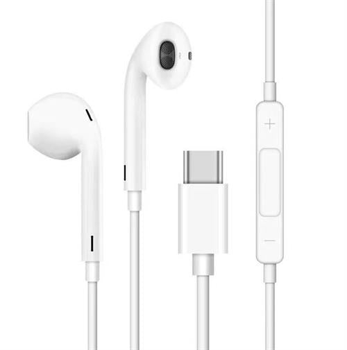 Ezra 3.5MM To Typec White Digital Earphones 1.2M Length