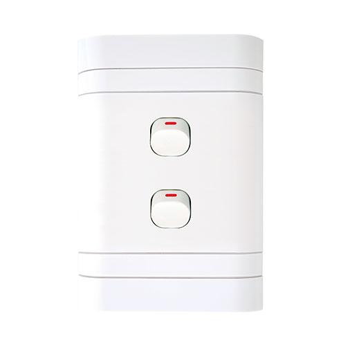 Lesco Flush Cover With 2 Lever 2 Way Switch