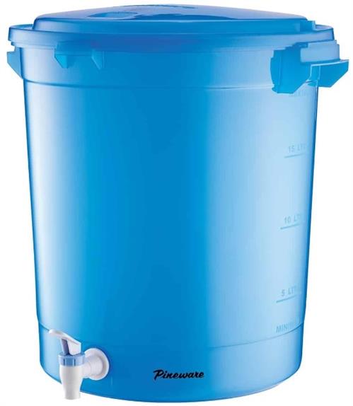 Pineware 23 Litre Electric Water Heater Bucket Blue