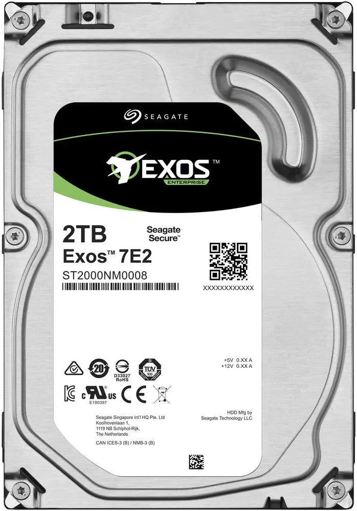 Seagate Exos 7E2 Enterprise 2TB SATA Hard Drive