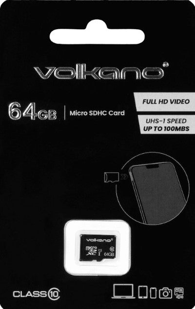 Volkano Micro Series 64GB Microsd Card