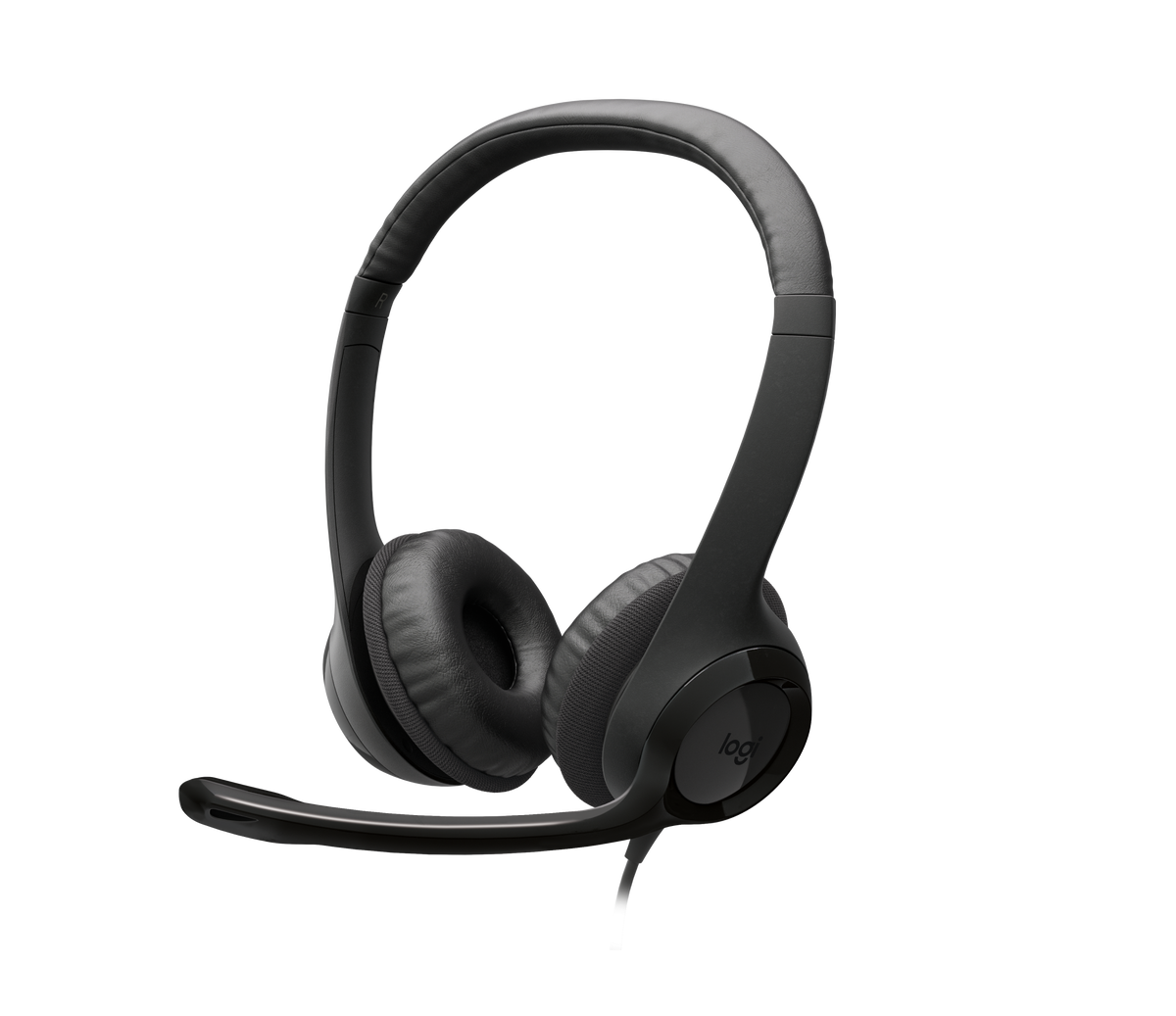Logitech Logitech Black USB-C Stereo Headset Adjustable Headband Noise