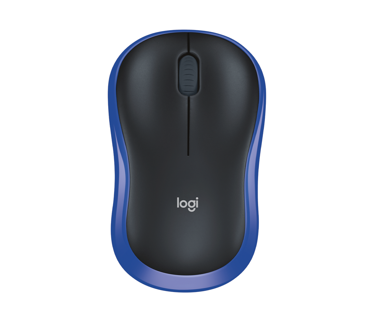 Logitech Logitech Wireless Mouse M185 (black & Blue) Nano USB Receiver