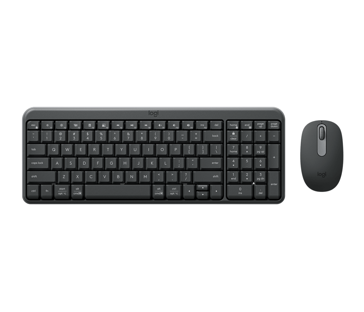 Logitech MK250 Compact Bluetooth Wireless Keyboard and Mouse Combo - Graphite