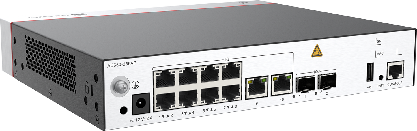 Huawei AC650-256AP 10*GE Ports 2*10GE Sfp+ Ports Manage Up To 256 Ap's