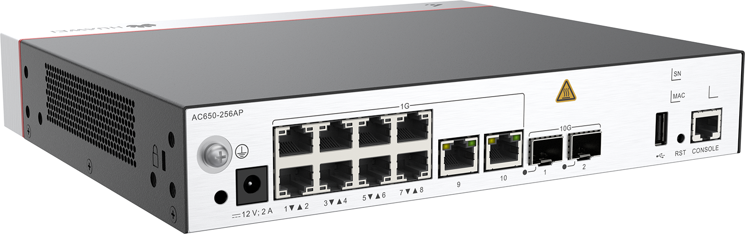 Huawei AC650-256AP 10*GE Ports 2*10GE Sfp+ Ports Manage Up To 256 Ap's