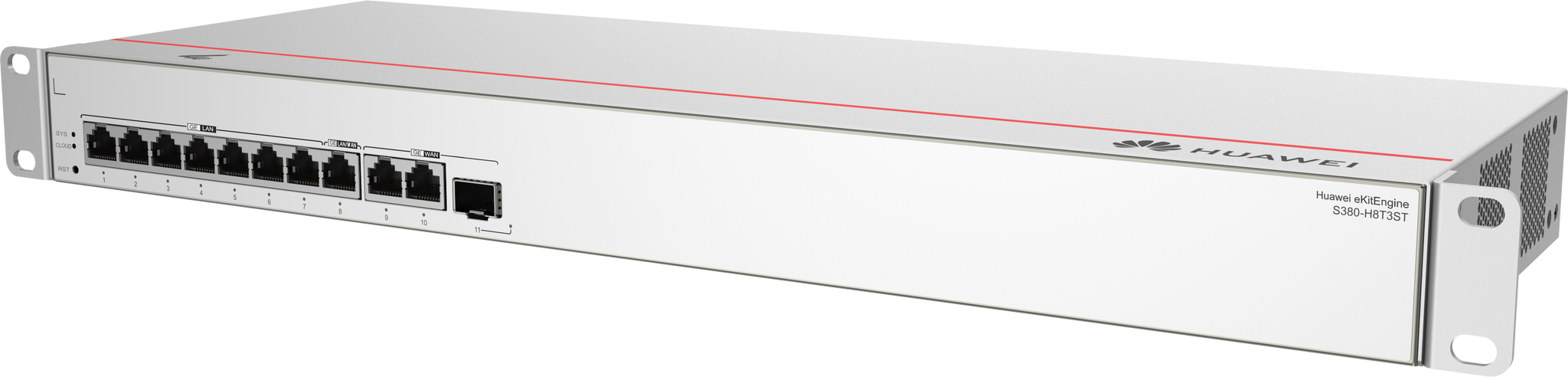 Huawei S380 H8T3ST 2*GE Wan 1*GE(SFP) Wan 8*GE LAN Up To 500 Users Forwarding Performance 2GBPS