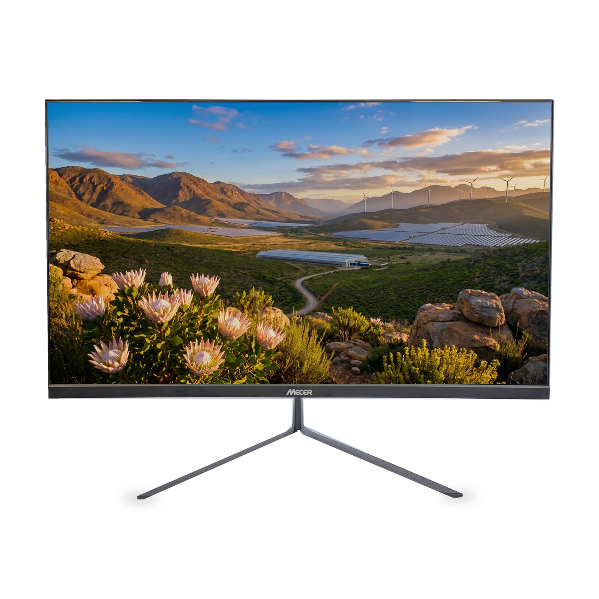 Mecer 23.8'' Full HD 1920X1080 LED Monitor Black VGA +HDMI (excludes Dedicated Power Cord)