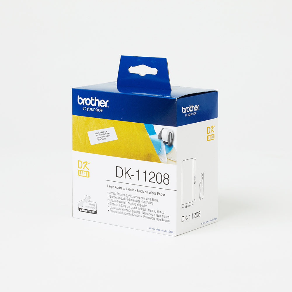 Brother Large Address Label (38MM X 90MM) 400 Labels Per Roll