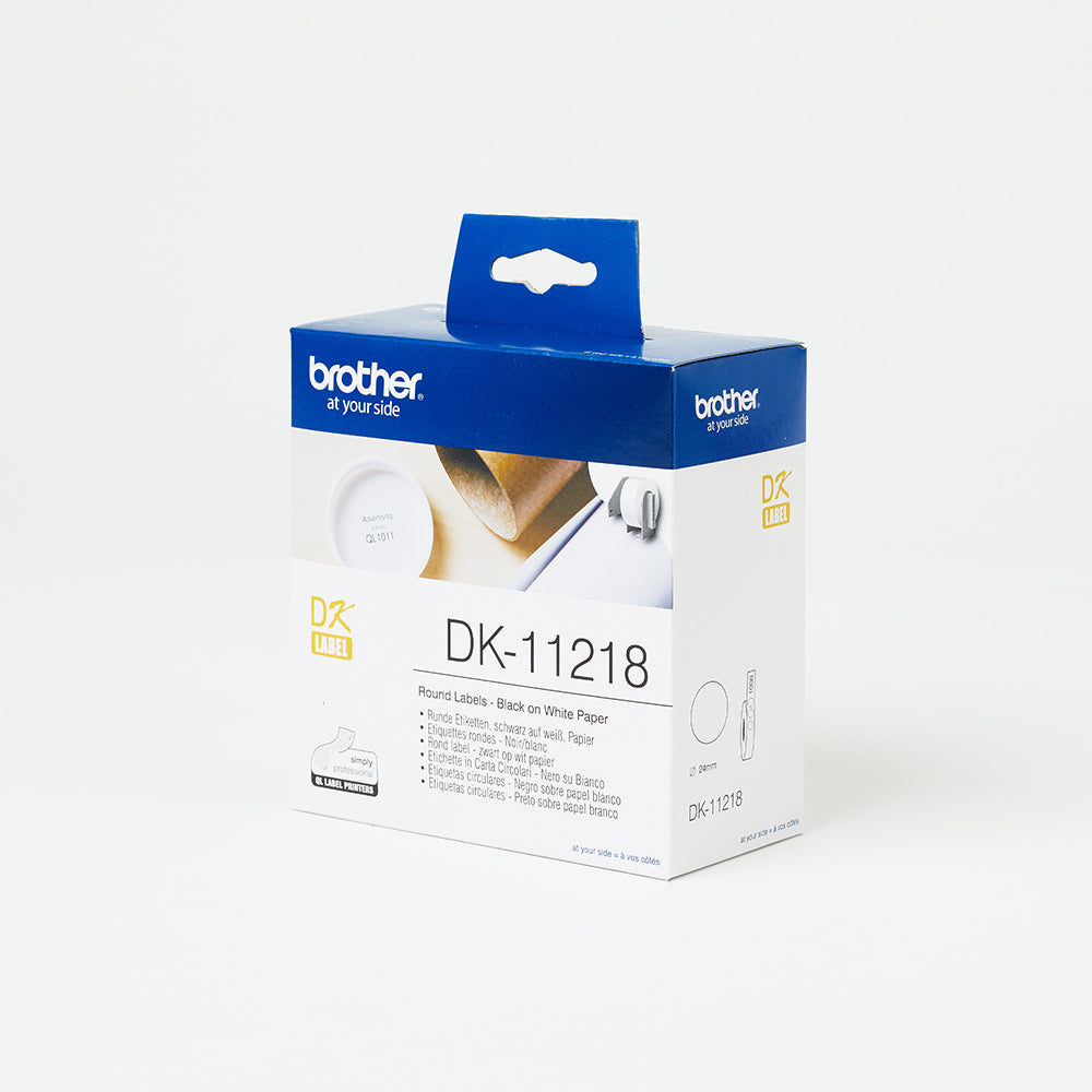 Brother 24MM Round Label 1000 Labels Per Roll