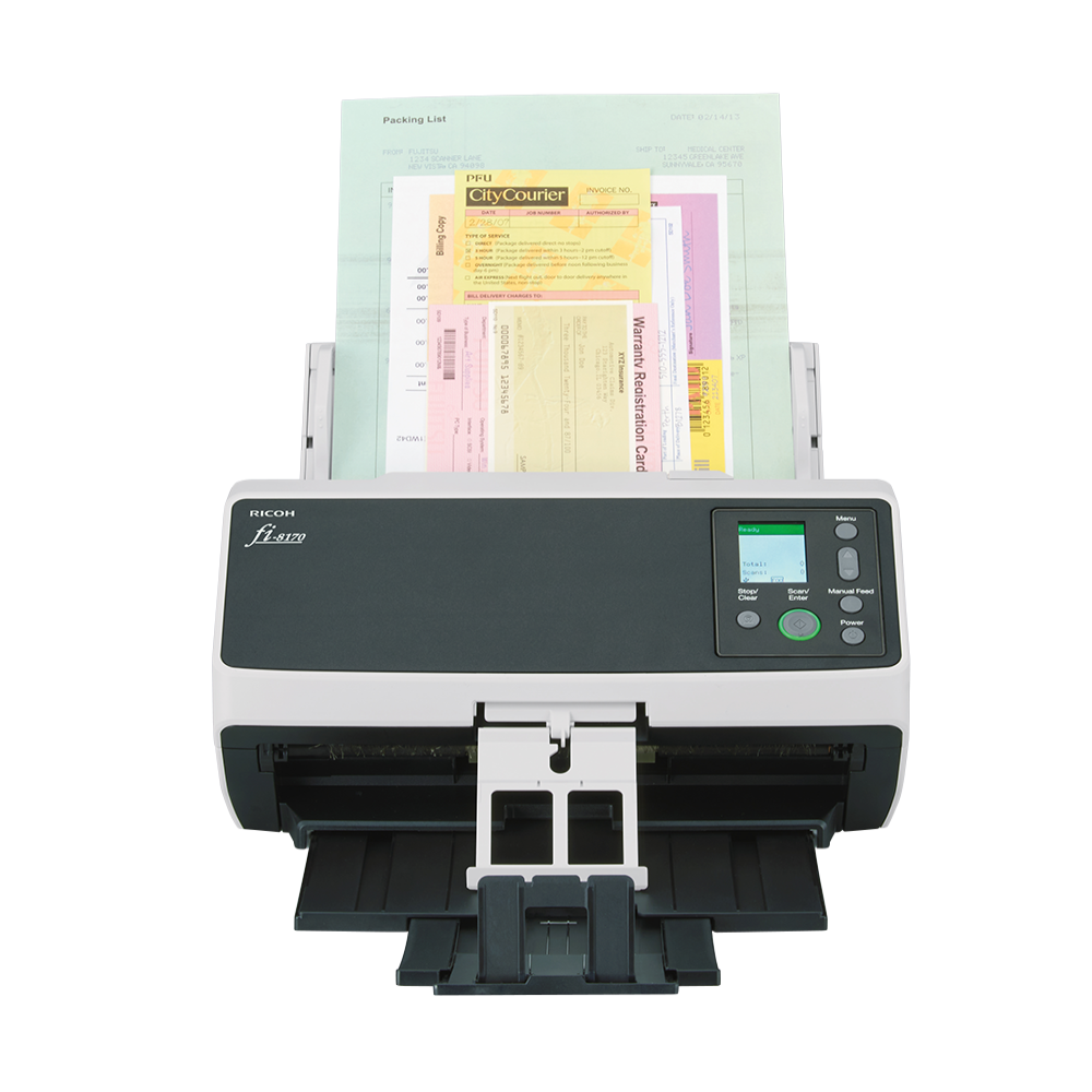 Ricoh A4 70PPM/140IPM Duplex Adf USB3.2 LED Desktop Workgroup Scanner -Please Purchase Clover Cable