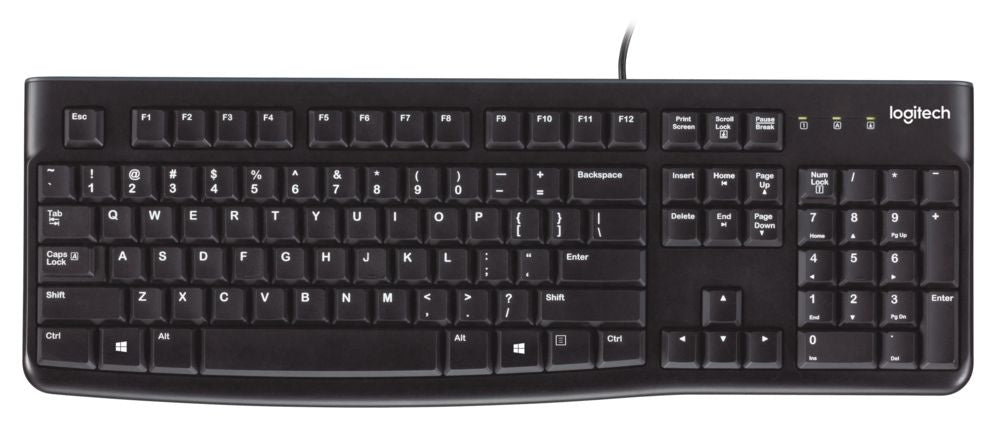 Logitech Wired Keyboard Black USB
