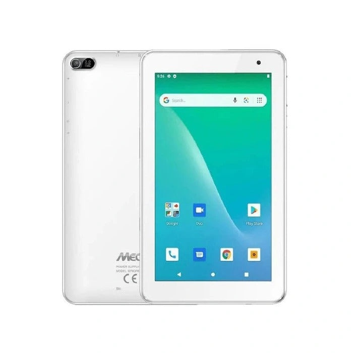Mecer Xpress Smartlife 7” ANDROID15 Go Quad Core 1.4GHZ/ 3GB/ 32GB/ WI-FI / 0.3+2M/ 4G/ Sim/ 1024X600/ 2400MAH/ Folio/ White.