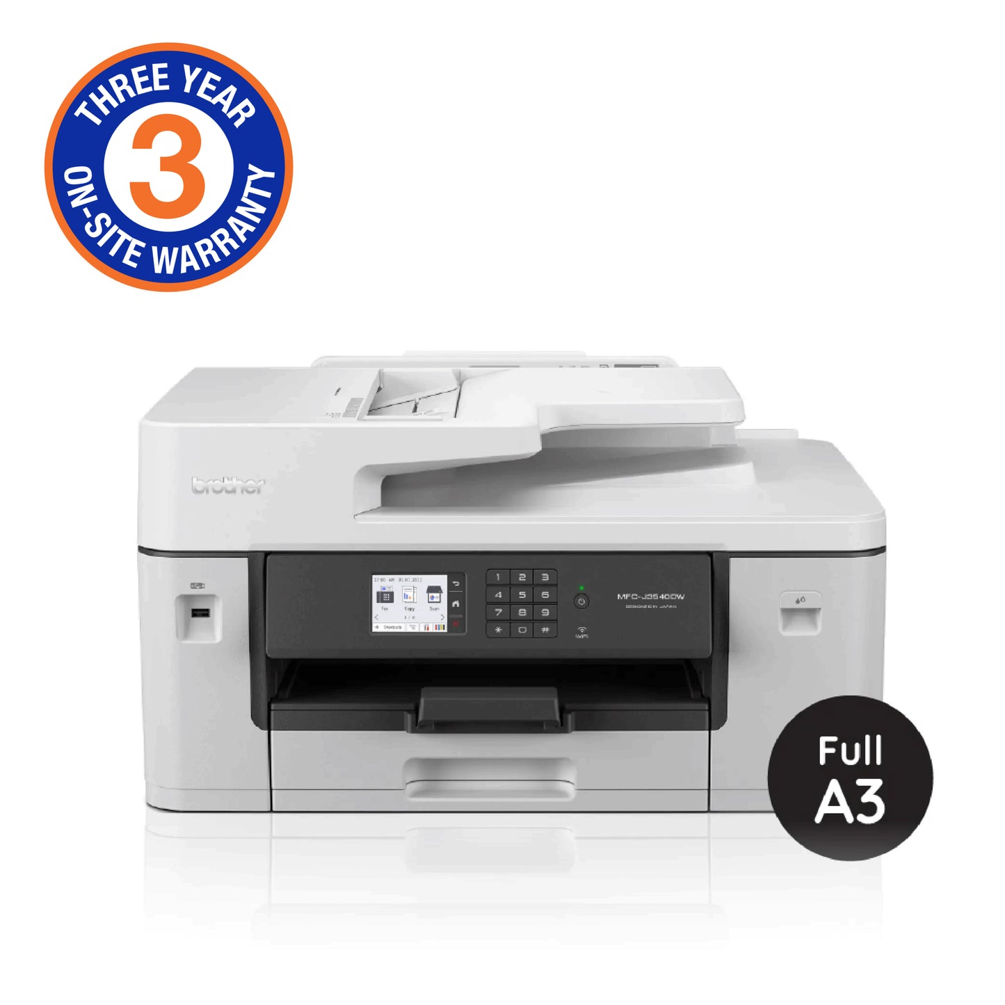 Brother A3 Inkjet 4-IN-1 With Double-Sided Printing/ Wireless Networking Capabilities (3YR Onsite)