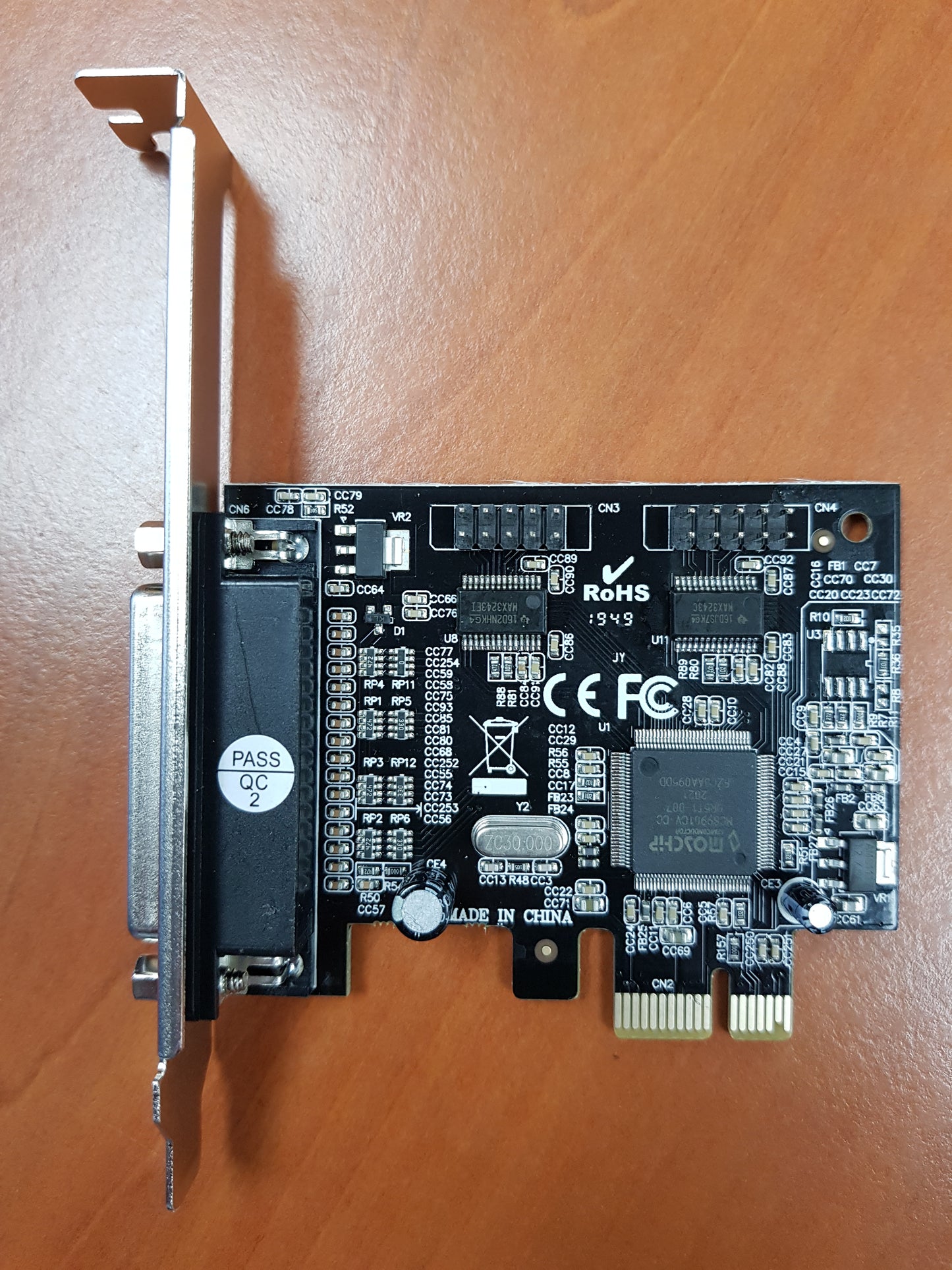 Mecer PCIE 2 Port SERIAL+1 Port Parallel IC9910 W/Lp Bracket.