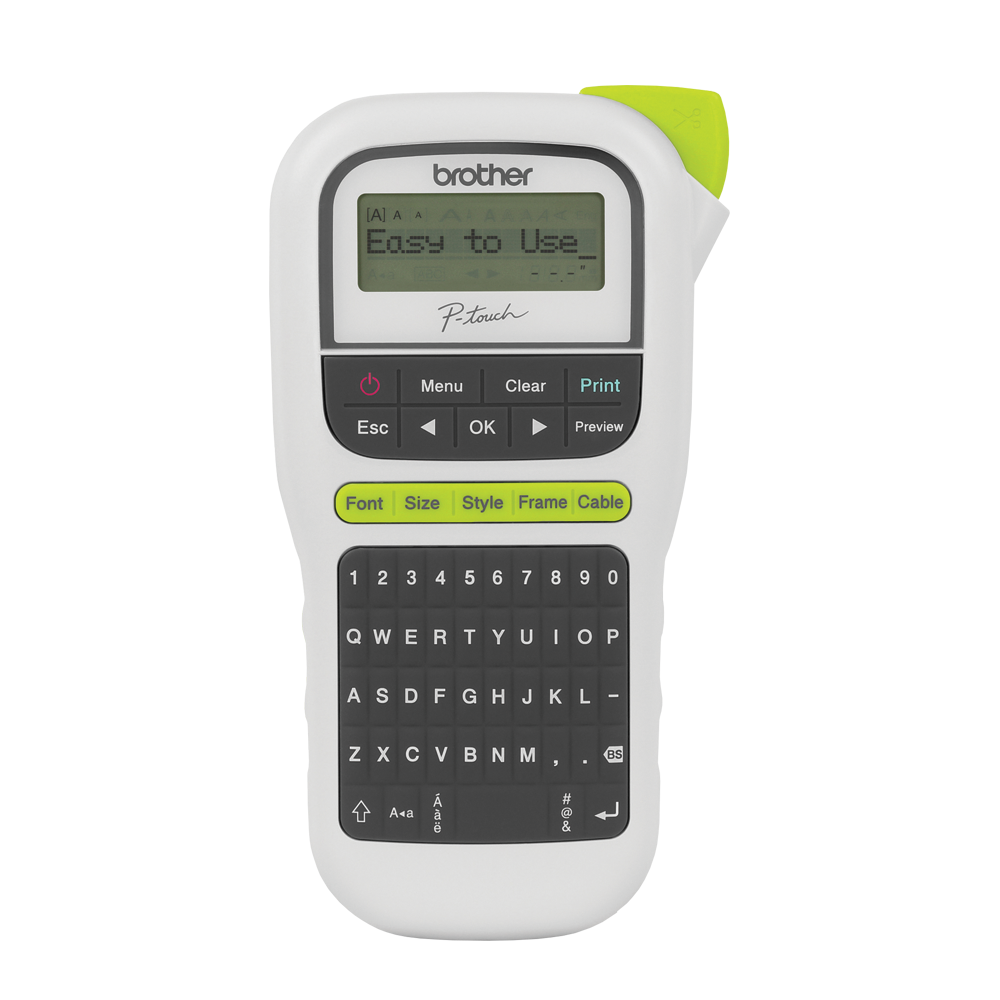 Brother P-Touch Handheld 2 Line Label Printer/ 6-12MM Tape