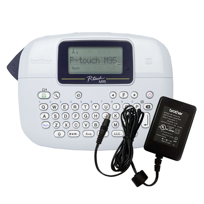 Brother Handheld 2 Line Label Printer/ 9 12 Mk Tapes/ Adapter Included