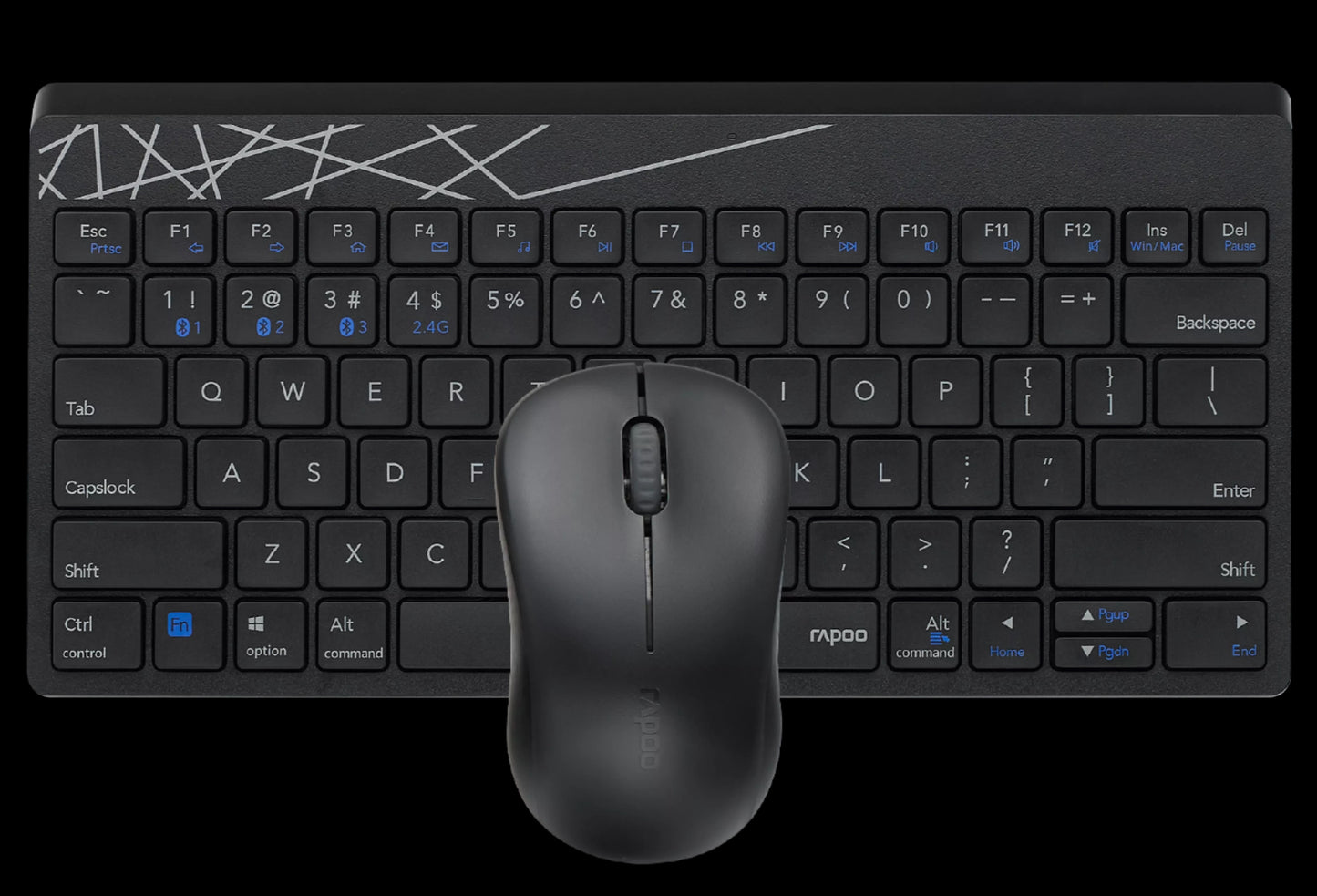 Rapoo 8000GT Multi-Mode Wireless Keyboard And Mouse Combo Mini