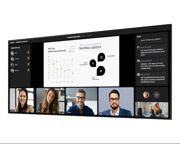 Samsung 105" Professional Display Ultra-Slim Design Resolution: 5120X2160 (21:9) UHD 5K 24/7 Usage 500NIT Brightness Build-In Speakers 10W X 4 Haze 2