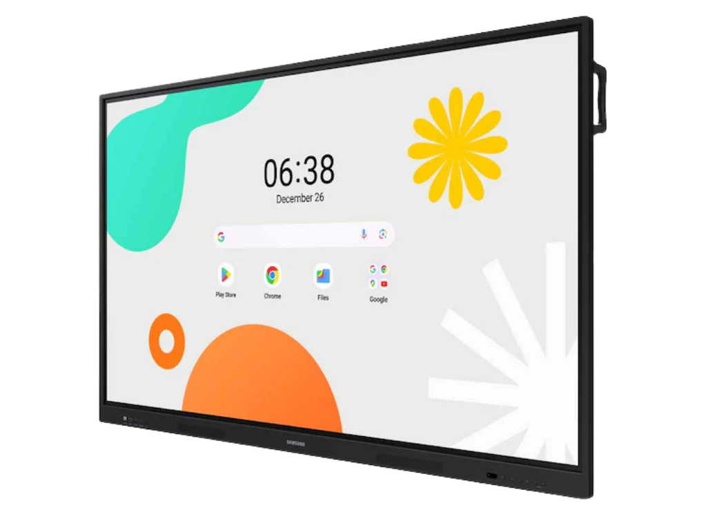 Samsung 86" Android Interactive Display Android 14 Edla Certified Resolution: 3840 X 2160 UHD 400NIT Brightness Build In Speakers HDMI Out 40 Pts Tou