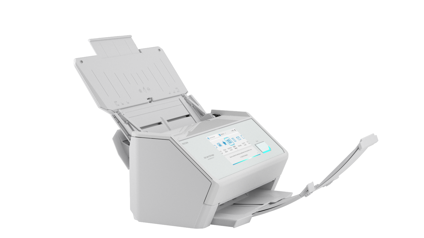 Ricoh 45PPM/90IPM A4 Duplex Adf Touchscreen WI-FI 6 Bluetooth 5.2 USB 3.2 LED Desktop Scanner (white)