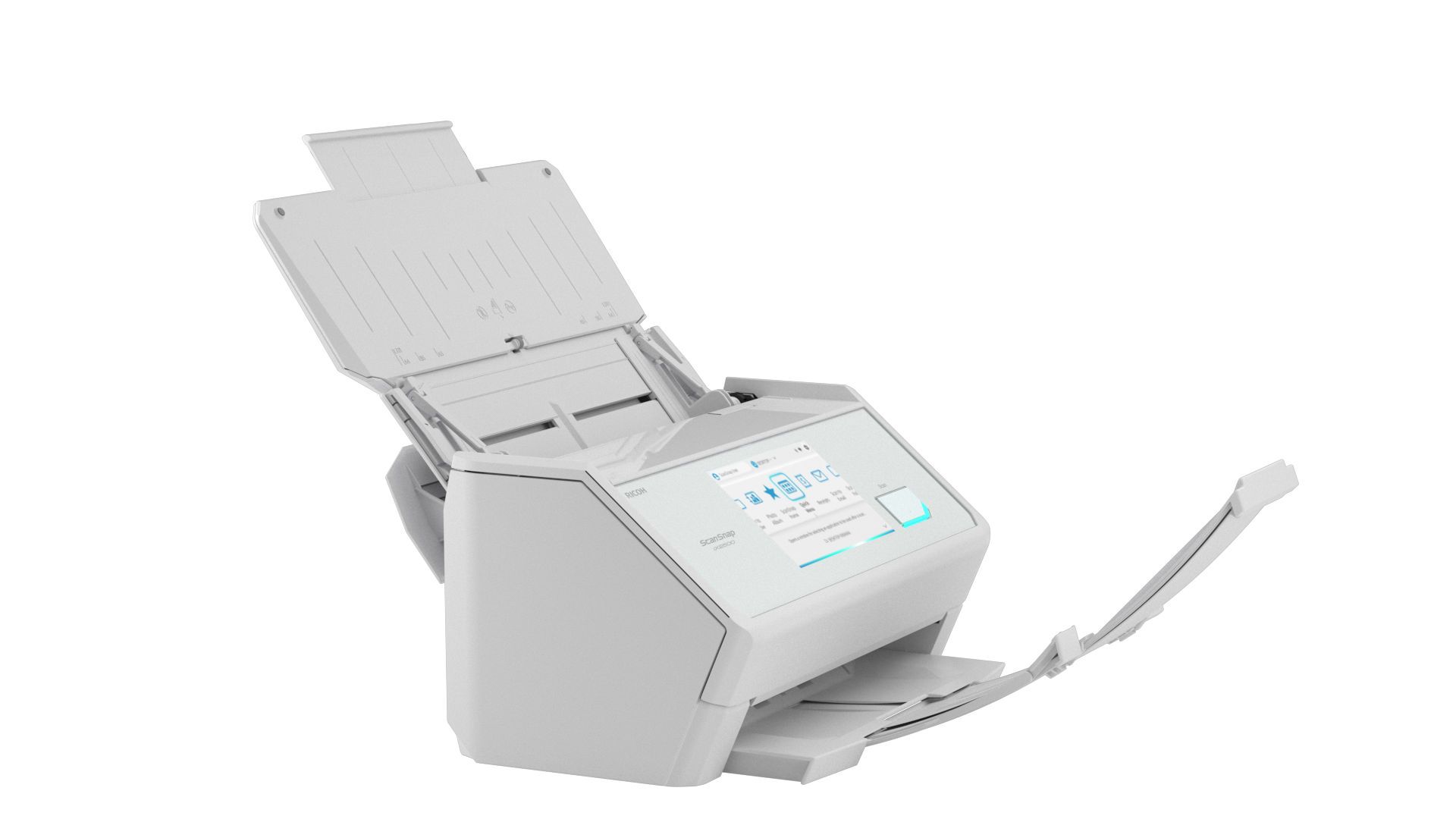 Ricoh 45PPM/90IPM A4 Duplex Adf Touchscreen WI-FI 6 Bluetooth 5.2 USB 3.2 LED Desktop Scanner (white)