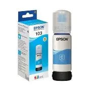 Epson 103 Ink Bottles Cyan 65ML Ecotank L1110 / L1250 / L3110 / L3150 / L3210 / L3211 / L3250 / L3252 / L3550 / L3560 / L5190 7500 Pages
