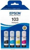 Epson 103 Ink Bottles Multipack 260ML (total) 1 X Black 1 X Cyan 1 X Magenta 1 X Yellow L1110 / L1250 / L3110 / L3150 / L3210 / L3211 / L3250 / L3252