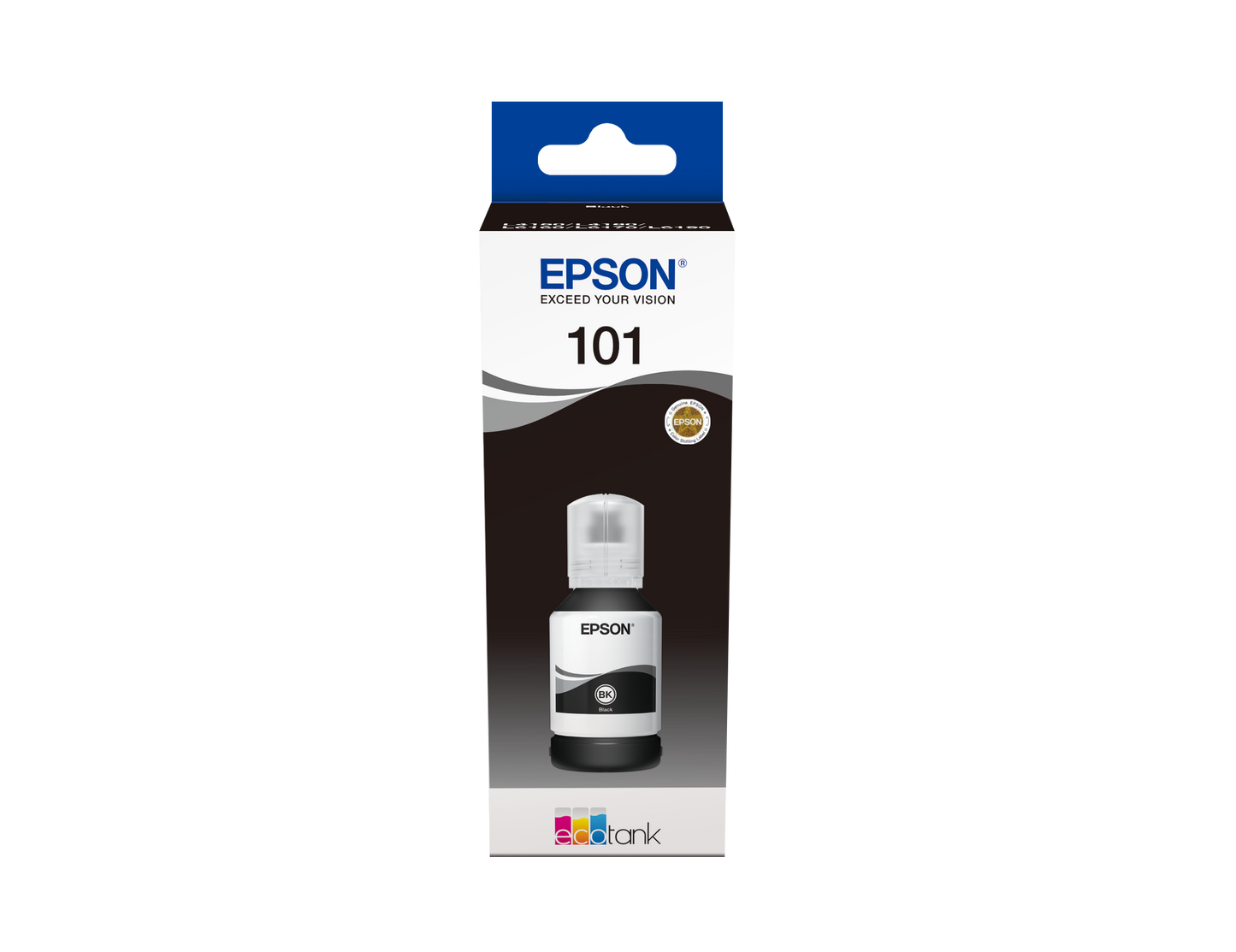 Epson 101 Ink Bottles Black 127ML Ecotank L4150 / L4156 / L4160 / L4260 / L6160 / L6170 / L6176 / L6190 / L6270 / L6290 / L6370 / L14150 7500 Pages