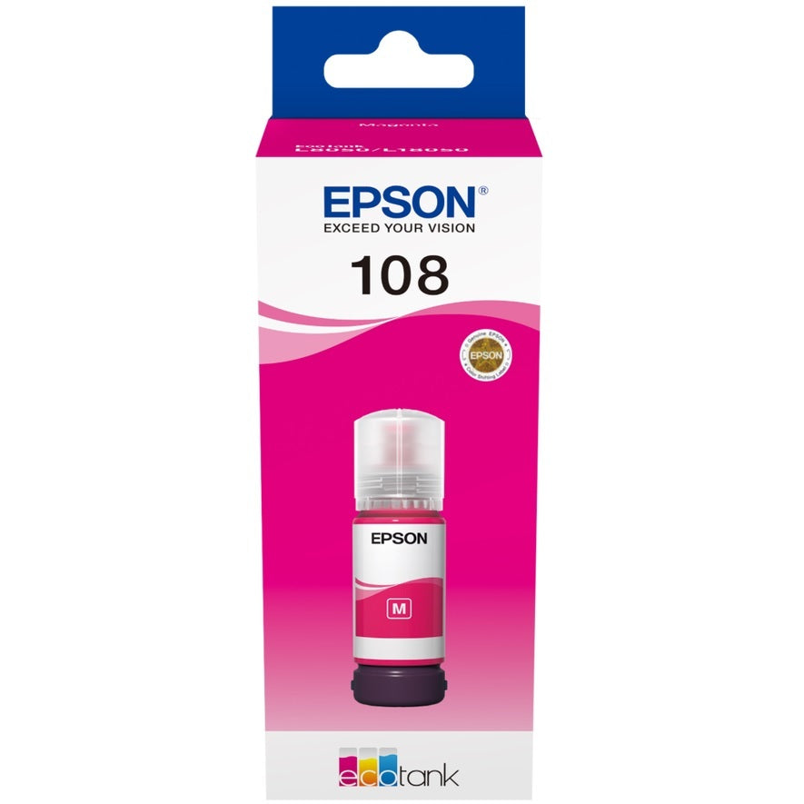 Epson 108 Ink Bottle Magenta 70ML For L8050 / L18050