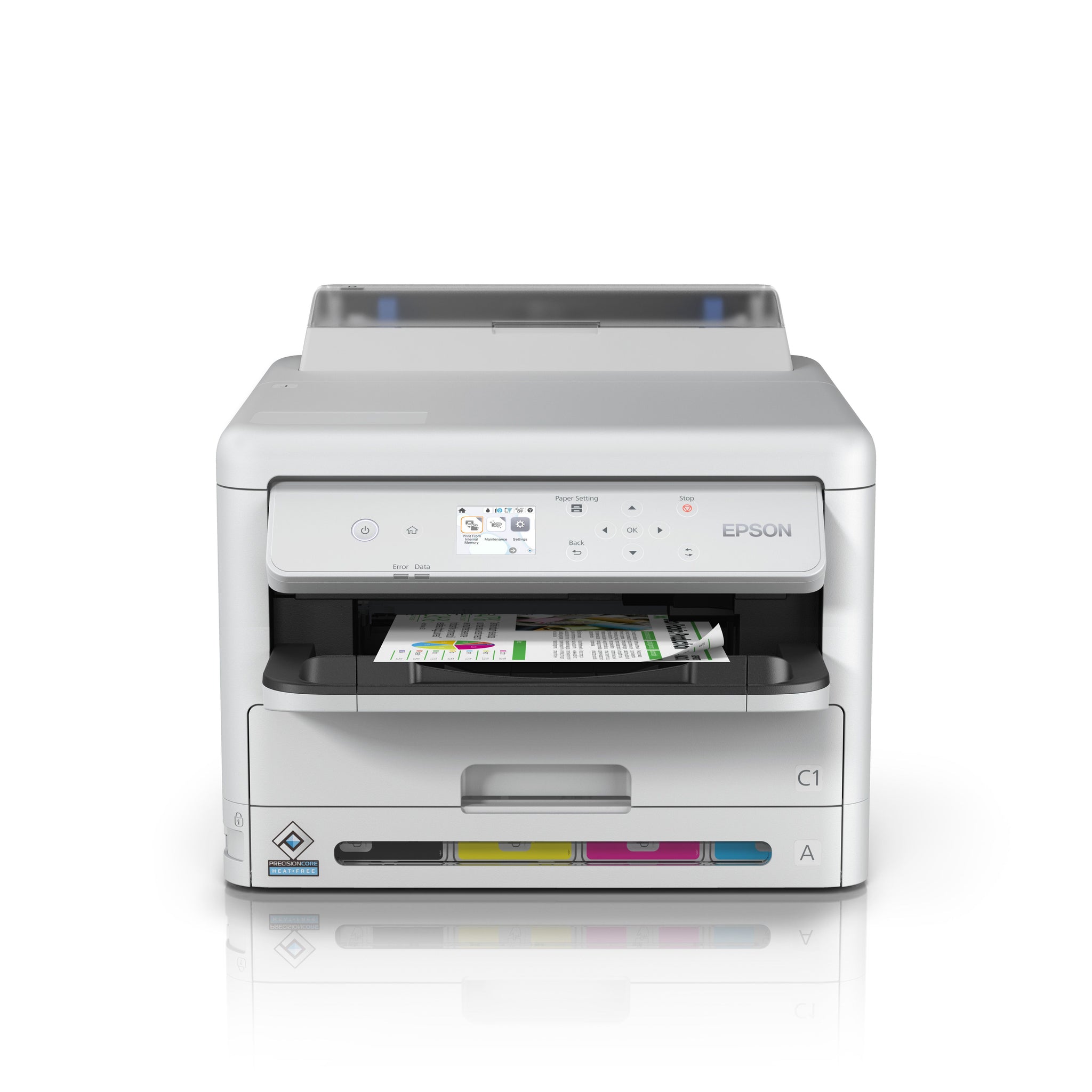 Epson 34PPM Mono & Colour A4 Single Function USB Wired Wireless WIFI Direct Duplex Print Only Incl Initialisation Ink Bags Only