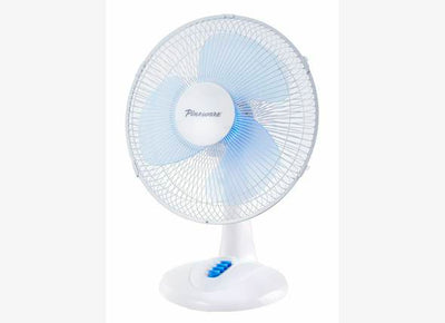 Pineware 30cm White Plastic Desktop Fan