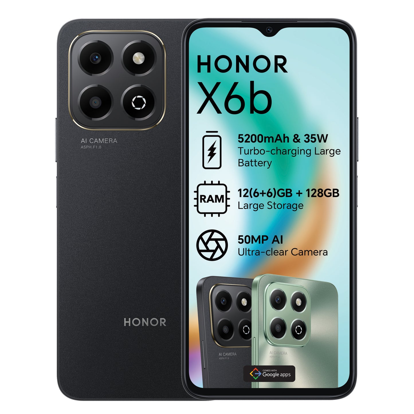 Honor X6B 128GB Ds Midnight Black