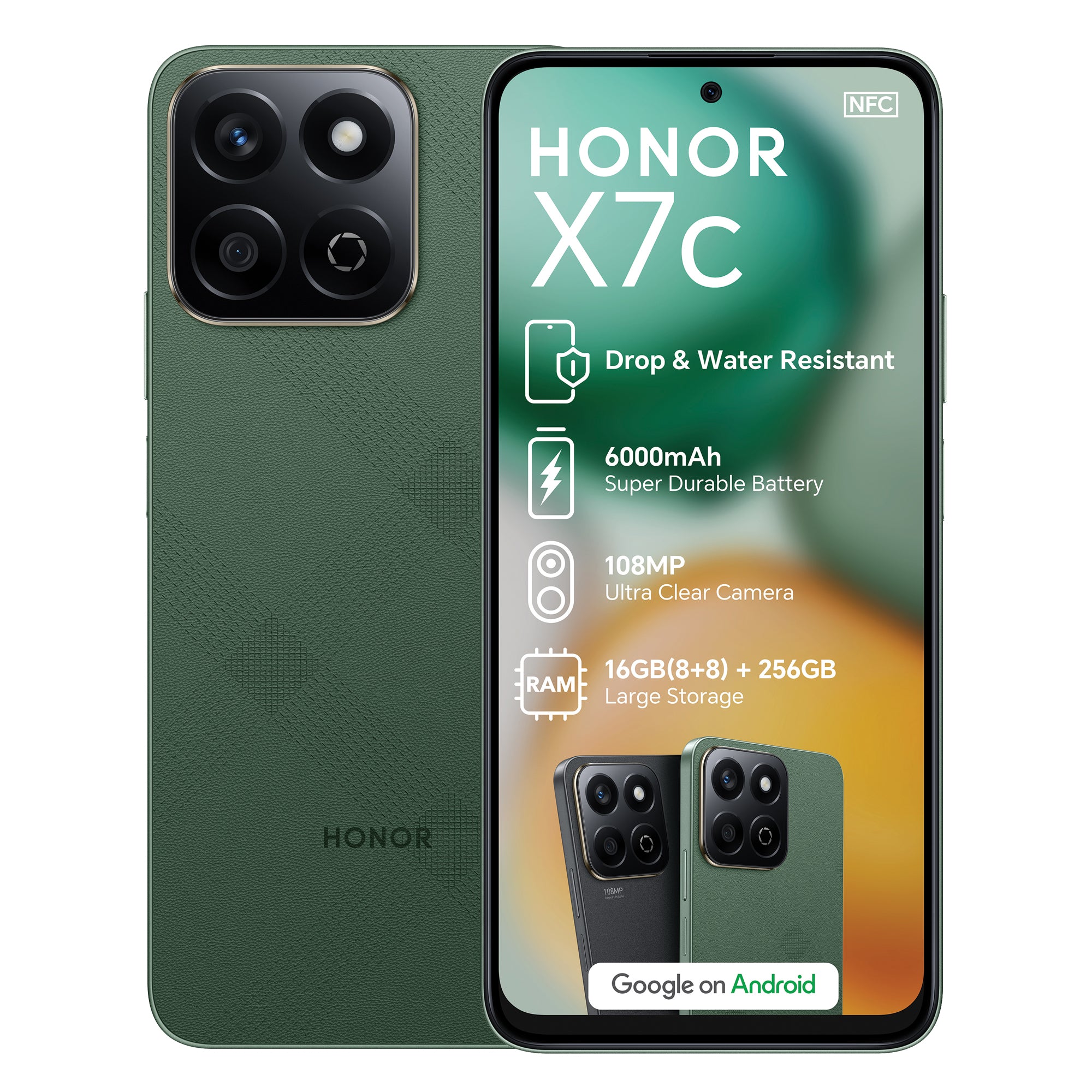 Honor X7C 256GB Ds Forest Green