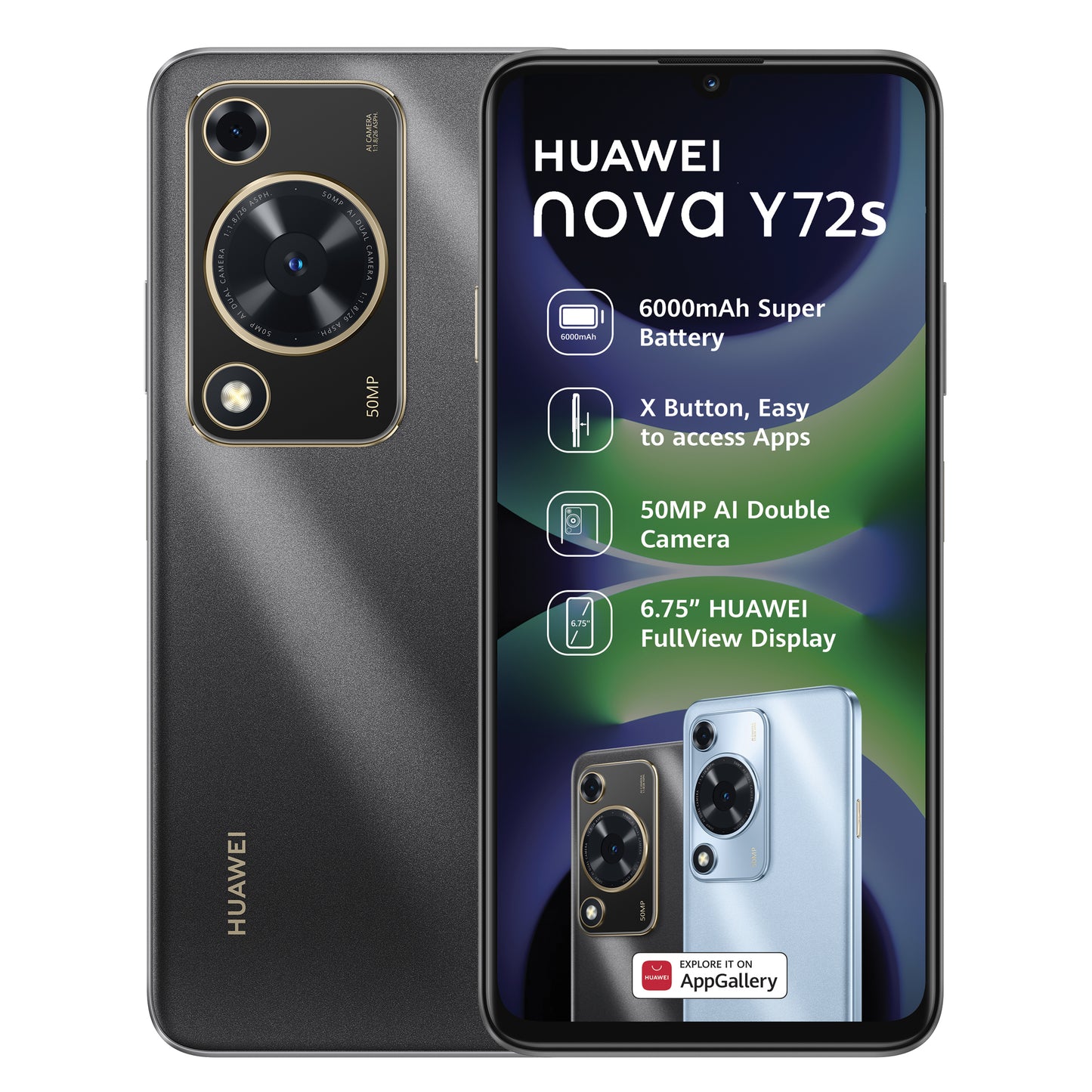 Huawei Nova Y72S 128GB Ds Black