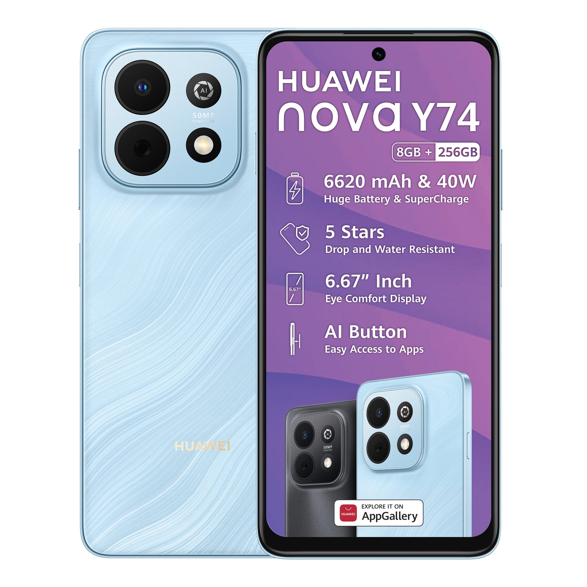 Huawei Nova Y74 256GB Ds Blue