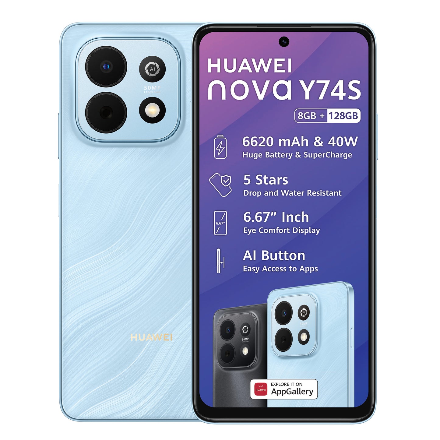 Huawei Nova Y74S 128GB Ds Blue