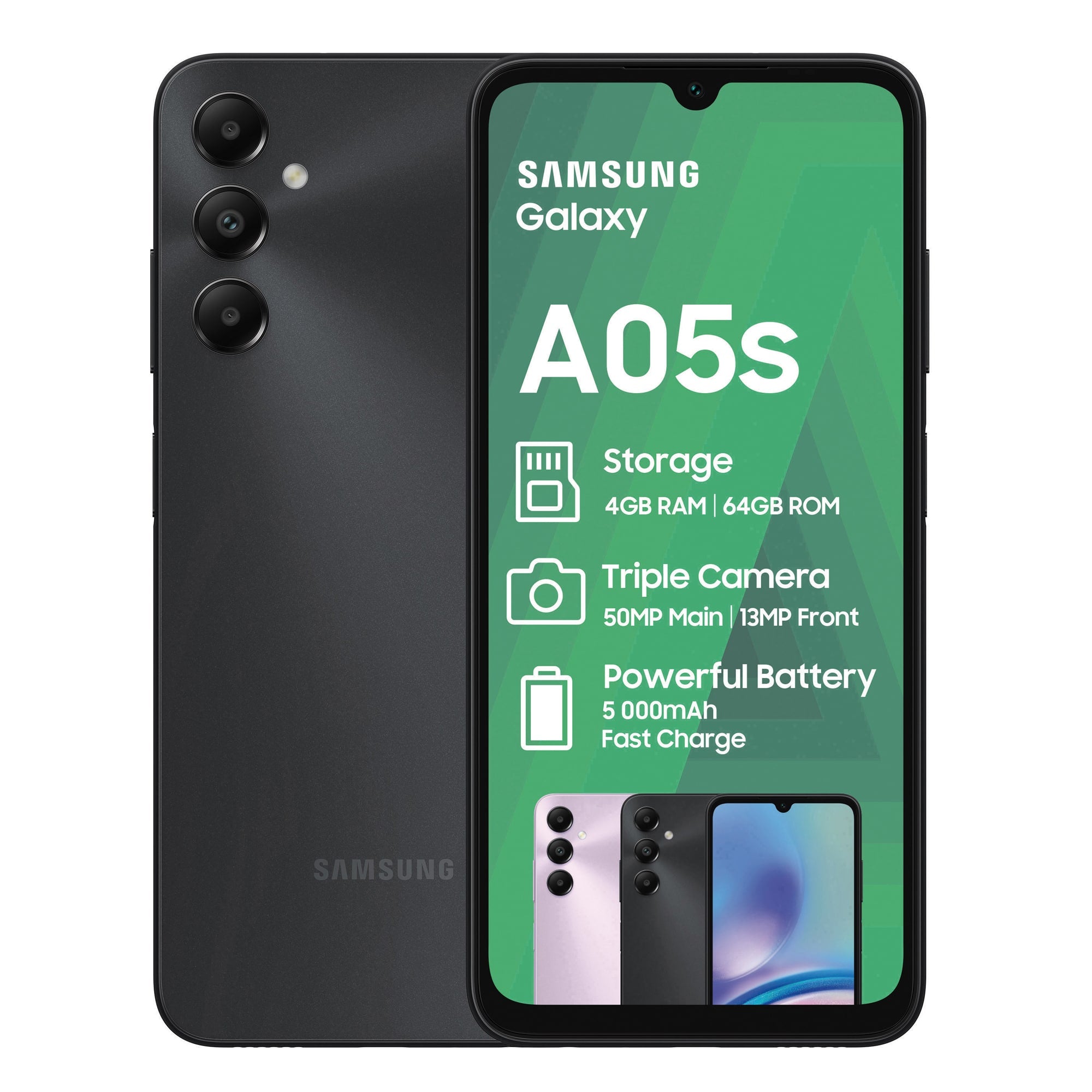 Samsung Galaxy A05S 128GB Ds Black