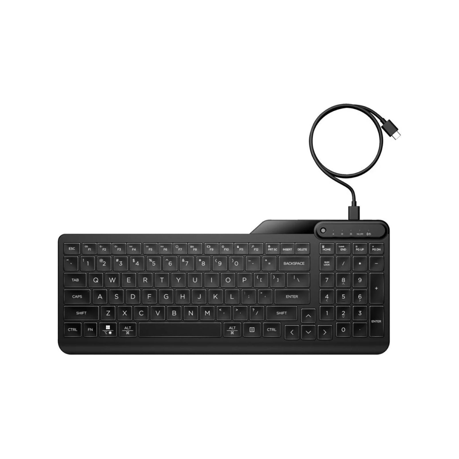 HP 405 Multi-Device Backlit Wired Keyboard
