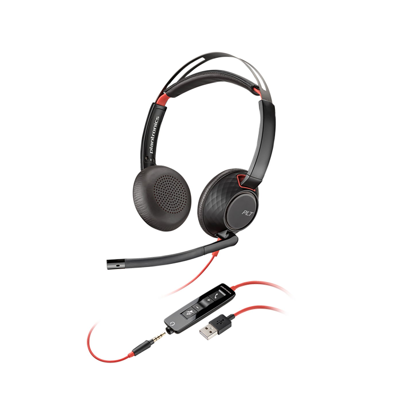 HP Poly Blackwire 3320 Stereo Microsoft Teams Certified USB-C Headset +usb-C/A Adapter