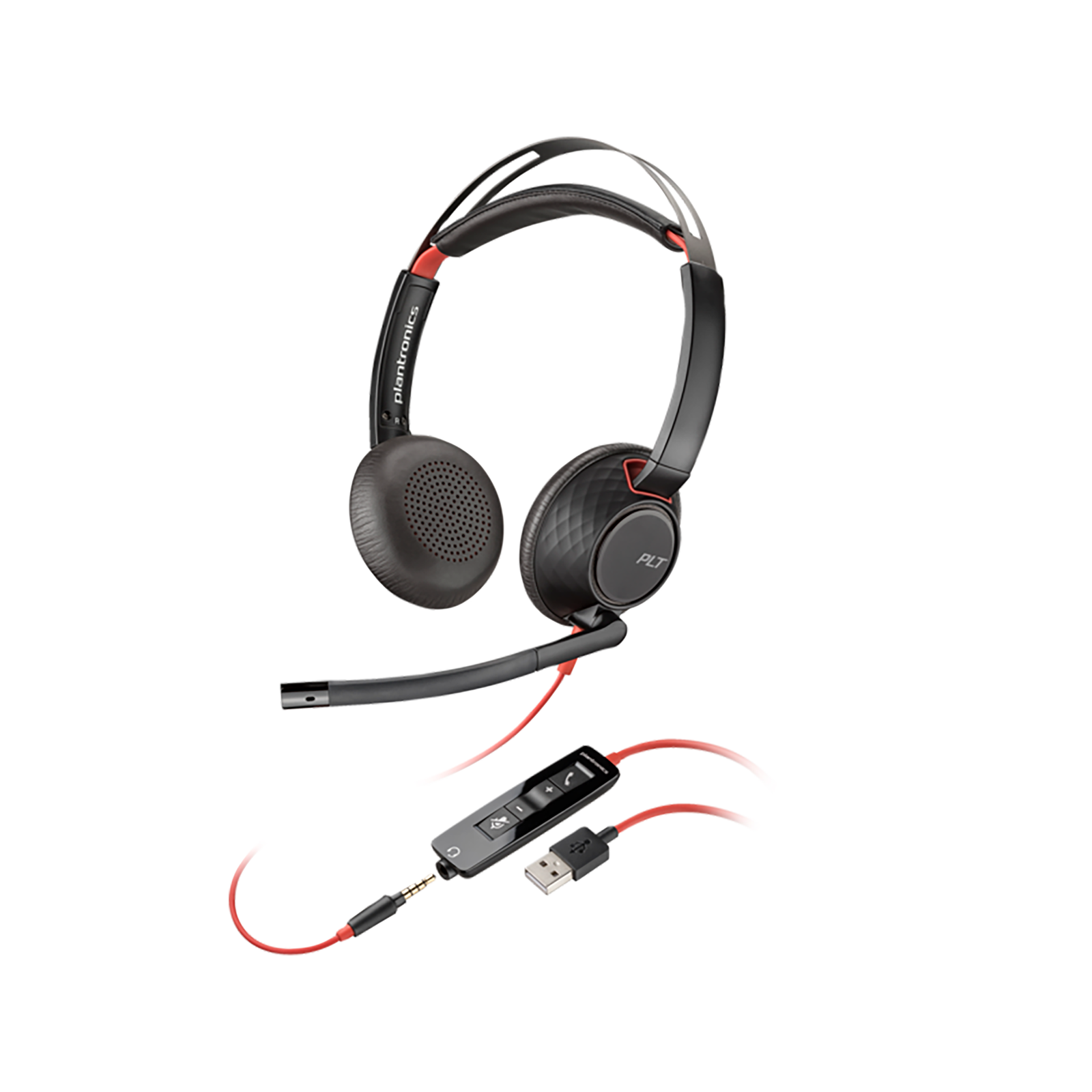 HP Poly Blackwire 3320 Stereo Microsoft Teams Certified USB-C Headset +usb-C/A Adapter
