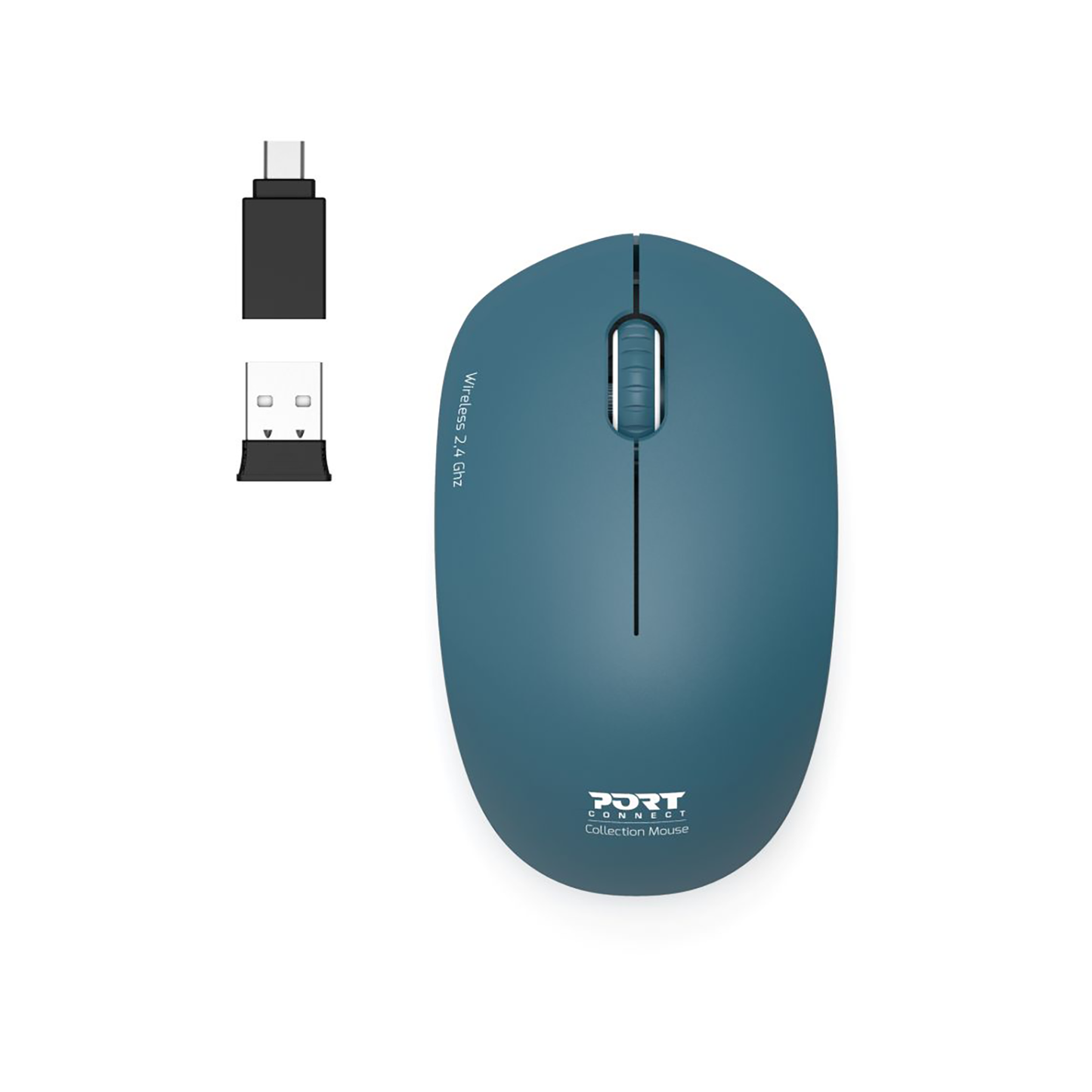 Port 2.4GHZ Collection II Sapphire Wireless Mouse