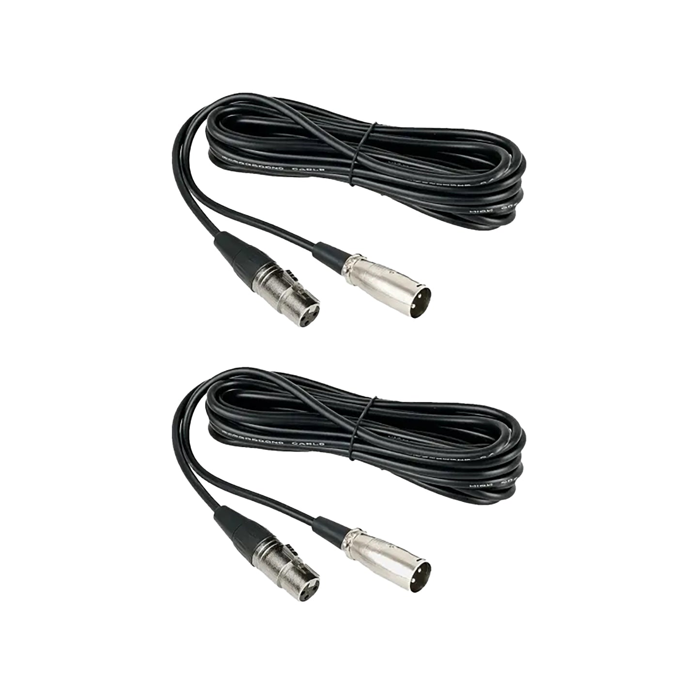 Nearstream Balanced XLR Male To Female Microphone Cable 2M 2 Pack