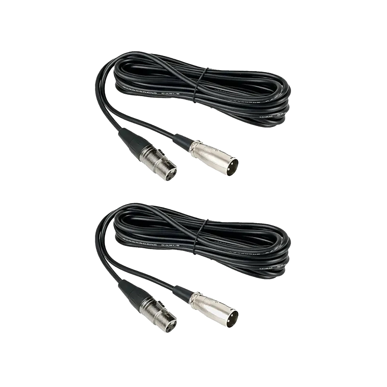 Nearstream Balanced XLR Male To Female Microphone Cable 2M 2 Pack