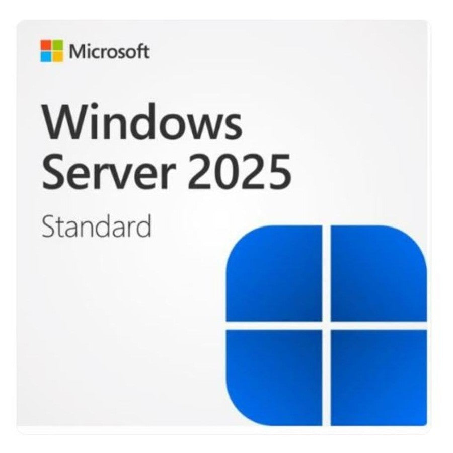Microsoft Windows Server Standard 2025 64BIT Eng 1PK Dsp Dvd 16 Core