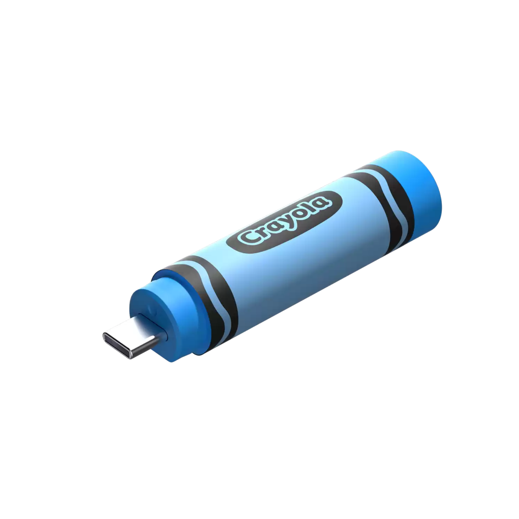 Sandisk Crayola USB-C Flash Drive Cerulean Blue 256GB Up To 300MB/S